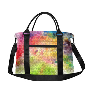 Splash of Color Mosaic Large Capacity Duffle Bag (Model 1715)