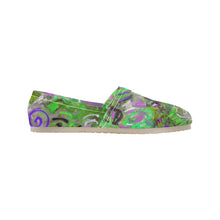Load image into Gallery viewer, Graffiti Abstract Green Unisex Classic Canvas Slip-On (Model 1206)