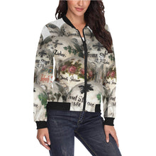 Load image into Gallery viewer, Painted Skulls All Over Print Bomber Jacket for Women (Model H36)