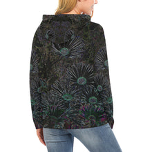 Load image into Gallery viewer, Livingstone Daisy Flower Glowing All Over Print Hoodie for Women (USA Size) (Model H13)