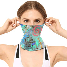 Load image into Gallery viewer, Graffiti Abstract Aqua Multifunctional Headwear