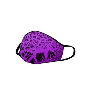 Crackle Art Purple Mouth Mask