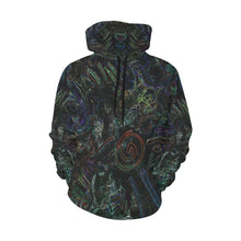 Load image into Gallery viewer, Graffiti Abstract Glowing All Over Print Hoodie for Women (USA Size) (Model H13)