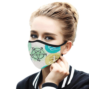 Dante's Inferno Negative Mouth Mask in One Piece (2 Filters Included) (Model M02)