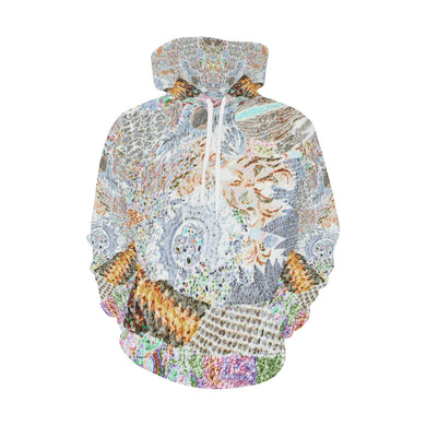 Cresent Paisley Negative All Over Print Hoodie for Women (USA Size) (Model H13)
