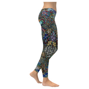 Fun and Fancy Paisley Low Rise Leggings (Invisible Stitch) (Model L05)