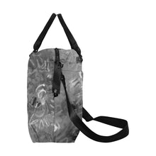 Load image into Gallery viewer, Graffiti Abstract Black and White Large Capacity Duffle Bag (Model 1715)