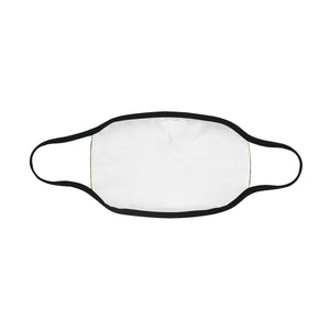 Rose Bouquet Flower Green Mouth Mask in One Piece (2 Filters Included) (Model M02)