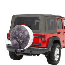 Load image into Gallery viewer, Spooky Tree Purple 30 Inch Spare Tire Cover