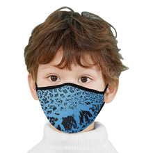 Load image into Gallery viewer, Crackle Art Blue Mouth Mask (Pack of 3)