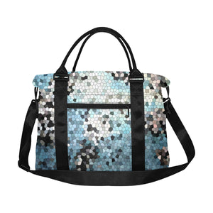 Patches of Moss Mosaic Large Capacity Duffle Bag (Model 1715)