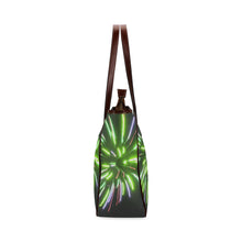 Load image into Gallery viewer, Fireworks Burst Green Classic Tote Bag (Model 1644)