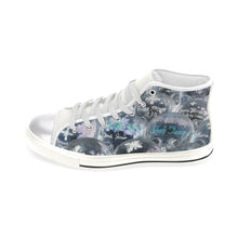 Load image into Gallery viewer, Painted Skulls Negative Women&#39;s Classic High Top Canvas Shoes (Model 017)