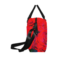 Load image into Gallery viewer, Rose Bouquet Flower Red Large Capacity Duffle Bag (Model 1715)