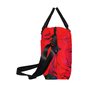 Rose Bouquet Flower Red Large Capacity Duffle Bag (Model 1715)