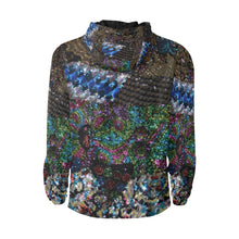 Load image into Gallery viewer, Dark Paisley All Over Print Quilted Windbreaker for Men (Model H35)