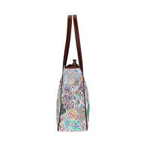 Holiday Paisley Negative Classic Tote Bag (Model 1644)