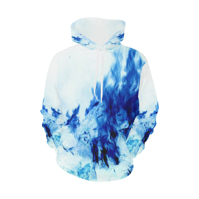 Feathery Flames Negative All Over Print Hoodie for Women (USA Size) (Model H13)