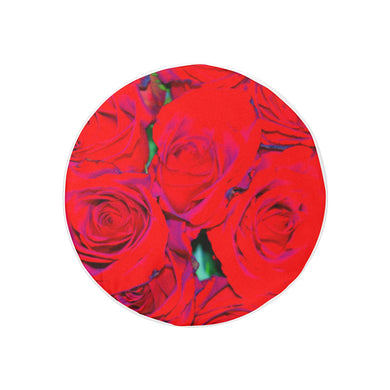 Rose Bouquet Flower Red 30 Inch Spare Tire Cover
