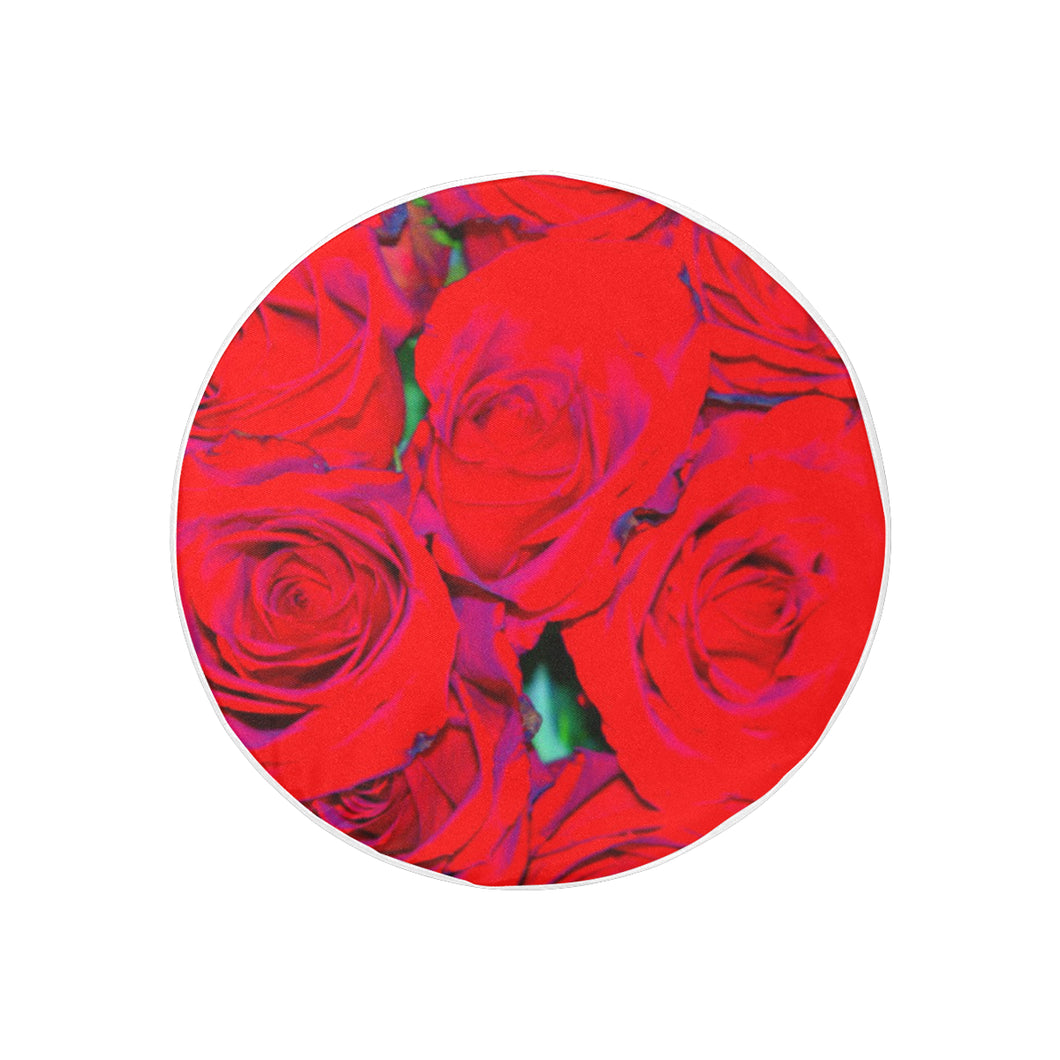 Rose Bouquet Flower Red 30 Inch Spare Tire Cover