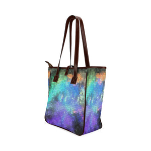 Splash of Color Negative Mosaic Classic Tote Bag (Model 1644)