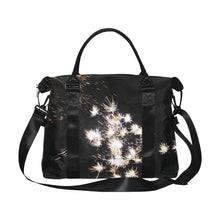 Load image into Gallery viewer, Fireworks Flowers White Large Capacity Duffle Bag (Model 1715)