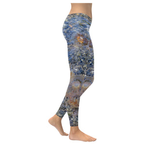 Jellyfish Blooms Low Rise Leggings (Invisible Stitch) (Model L05)