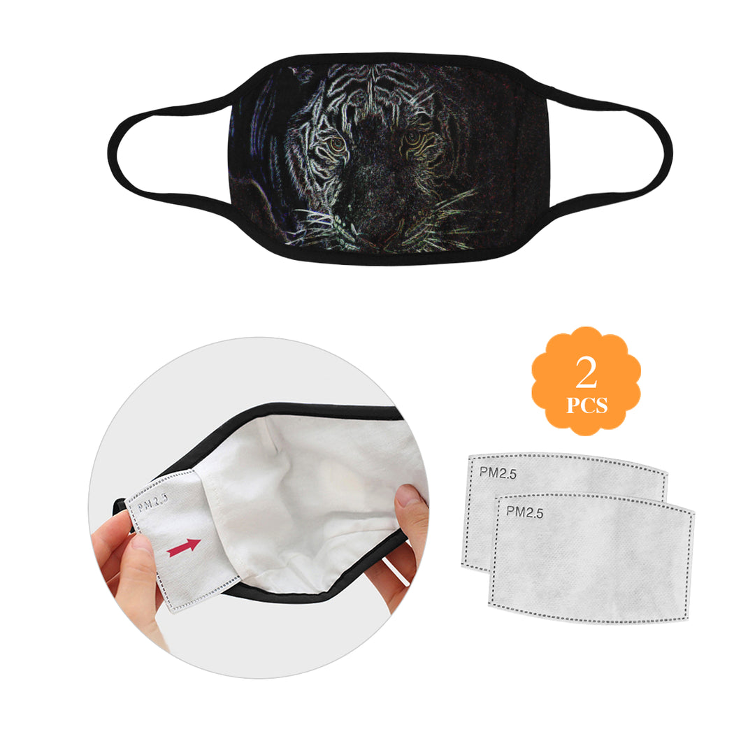 White Tiger Glowing Mouth Mask (2 Filters Included)