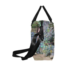 Load image into Gallery viewer, Blooming Boots Flower Blue Large Capacity Duffle Bag (Model 1715)