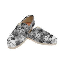Load image into Gallery viewer, Painted Skulls Black and White Unisex Classic Canvas Slip-On (Model 1206)