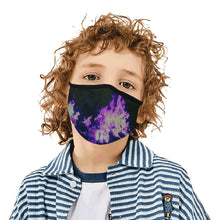 Load image into Gallery viewer, Feathery Flames Purple Mouth Mask in One Piece (2 Filters Included) (Model M02)