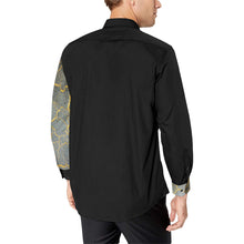 Load image into Gallery viewer, Crackling Yellow Men&#39;s All Over Print Casual Dress Shirt (Model T61)