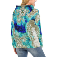 Load image into Gallery viewer, Molten Flames Negative All Over Print Hoodie for Women (USA Size) (Model H13)