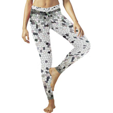 Load image into Gallery viewer, Crackle Mosaic Low Rise Leggings (Invisible Stitch) (Model L05)