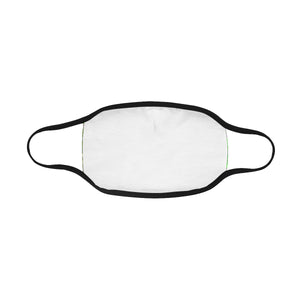 Graffiti Abstract Green Mouth Mask in One Piece (2 Filters Included) (Model M02)