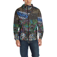 Load image into Gallery viewer, Dark Paisley All Over Print Quilted Windbreaker for Men (Model H35)