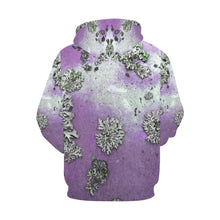 Load image into Gallery viewer, Patches of Moss Purple All Over Print Hoodie for Men/Large Size (USA Size) (Model H13)