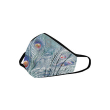 Load image into Gallery viewer, Peacock Feathers Negative Mouth Mask in One Piece (2 Filters Included) (Model M02)