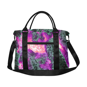 Molten Flames Magenta Large Capacity Duffle Bag (Model 1715)