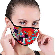 Load image into Gallery viewer, Abstract Squares Mouth Mask (2 Filters Included)