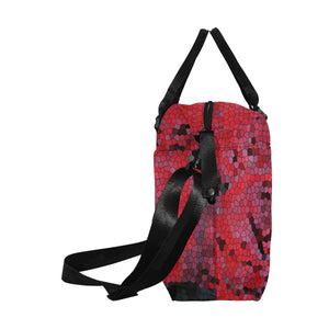 Rose Bouquet Flower Mosaic Large Capacity Duffle Bag (Model 1715)