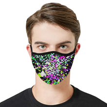 Load image into Gallery viewer, Holiday Paisley Purple Mosaic Mouth Mask in One Piece (2 Filters Included) (Model M02)