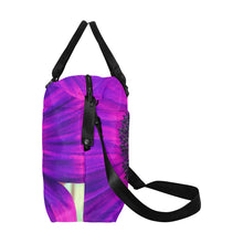Load image into Gallery viewer, Busy Bee Sunflower Purple Large Capacity Duffle Bag (Model 1715)