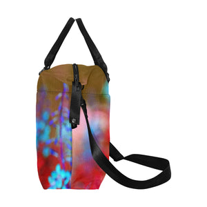 Fireweed Flower Blue Large Capacity Duffle Bag (Model 1715)