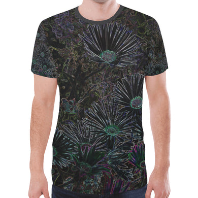Livingstone Daisy Flower Glowing New All Over Print T-shirt for Men (Model T45)