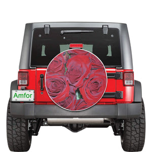 Rose Bouquet Flower 30 Inch Spare Tire Cover