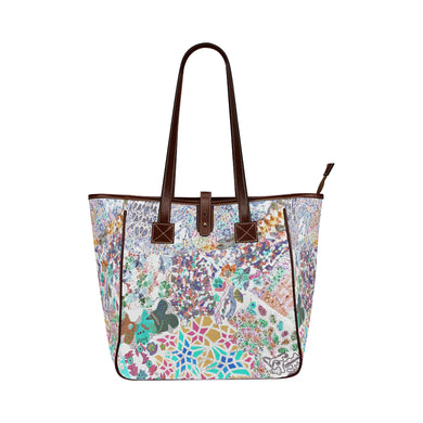 Holiday Paisley Negative Classic Tote Bag (Model 1644)