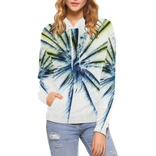 Load image into Gallery viewer, Fireworks Star Negative All Over Print Hoodie for Women (USA Size) (Model H13)