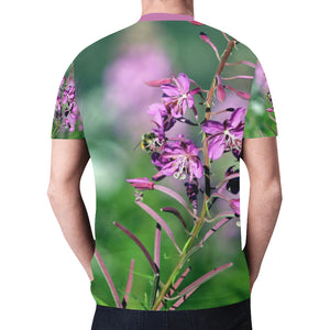Fireweed Flower New All Over Print T-shirt for Men (Model T45)