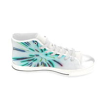Load image into Gallery viewer, Fireworks Burst Negative Men’s Classic High Top Canvas Shoes (Model 017)